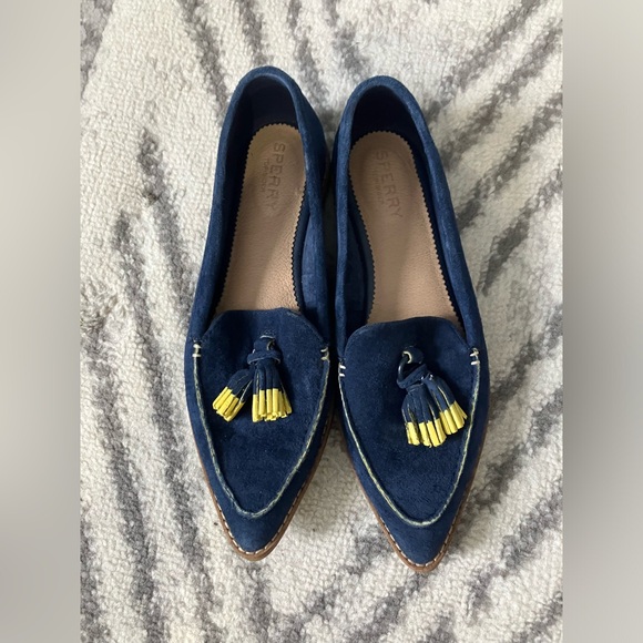 Sperry Topsider Suede Flats with Tassels - Picture 3 of 4